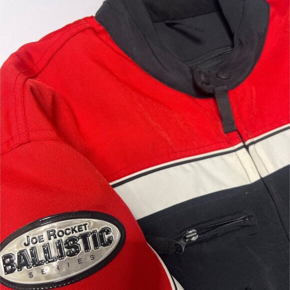 Joe Rocket Ballistic Series Jacket  Mens Red Black Motorcycle Jacket Size 2XL - Picture 11 of 16